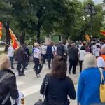 Skup podrške Vučiću u Kumanovu: Okopilo se 2.000 ljudi, vijore se zastave Srbije i Severne Makedonije