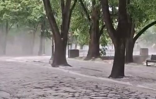 Nestvarni snimak iz Vrnjačke Banje: "Bela reka" teče kroz park, prizor izgleda zastrašujuće