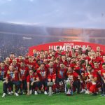 Šampionska žurka na "Marakani": Zvezda podigla pehar pre utakmice sa OFK Beogradom (VIDEO)