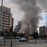 Požar u tržnom centru Enjub: "Nema povređenih civila, dva vatrogasca lakše povređena"