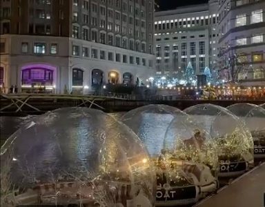Plutajući igloi na Temzi: Novi luksuzni hit obilaska Londona, sa vode