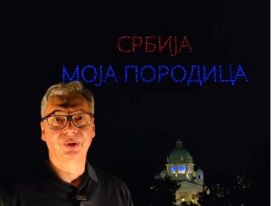 Spektakl u prestonici Srbije uoči velikog skupa – Vučić: “Dron šou je bio predivan” (VIDEO)