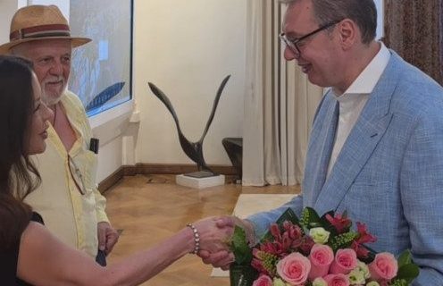 Vučić ugostio Ketrin Zitu-Džouns: "U Beogradu ćete sretati holivudsku zvezdu kao komšiju iz kraja"