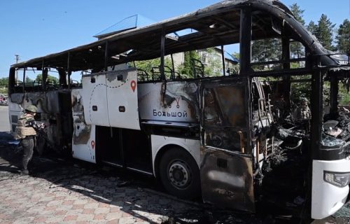 Masakr u Donjeckoj oblasti: Ukrajinski dron razneo putnički autobus i ubio sedam ljudi