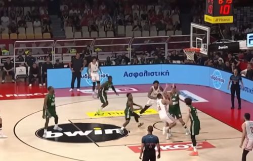 Visoki napon u Pireju: Ataman divljao, pa ga izbacili, Olimpijakos poveo u seriji