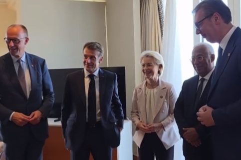Važni sastanci u Tivtu: Vučić se oglasio nakon razgovora sa Fon der Lajen, Makronom, Mercom i Koštom