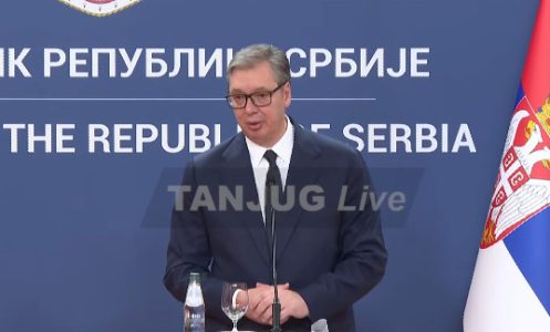 (UŽIVO) Obraćanje Vučića i Košte nakon sastanka u Palati Srbija