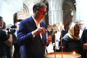 Vučić iz manastira Svetog Đorđa u Gruziji: “Impresioniran sam veličanstvenim arhitektonskim remek-delom”