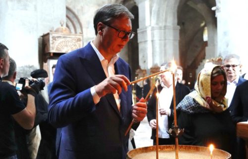 Vučić iz manastira Svetog Đorđa u Gruziji: "Impresioniran sam veličanstvenim arhitektonskim remek-delom"