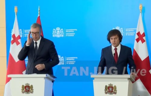 (UŽIVO) Vučić i Kobahidze se obraćaju javnosti nakon sastanka delegacija Srbije i Gruzije