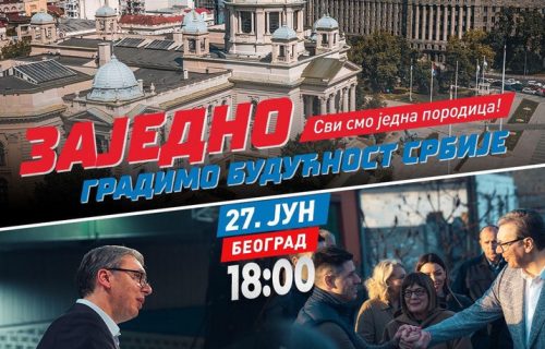 Vučić poručio pred današnji veliki skup: "Kada smo složni, postižemo više"