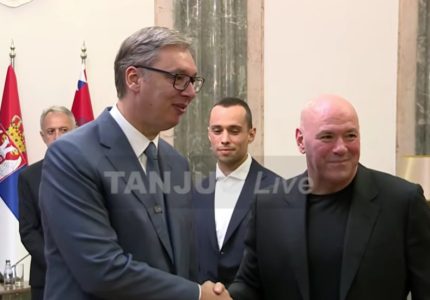 (UŽIVO) Vučić se sastao sa delegacijom UFC: Predsednik Srbije sa Dejnom Vajtom (VIDEO)