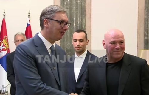 (UŽIVO) Vučić se sastao sa delegacijom UFC: Predsednik Srbije sa Dejnom Vajtom (VIDEO)