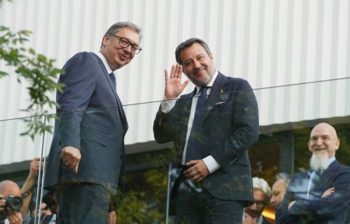 Vučić dočekao italijanskog ministra Salvinija: U toku sastanak dve delegacije (FOTO)