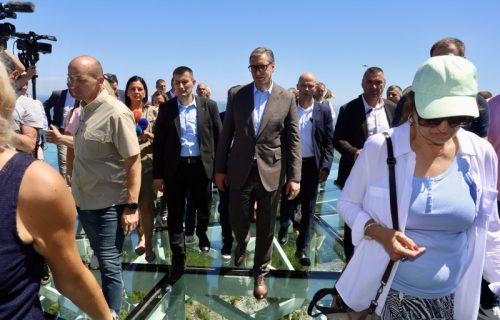 Vučić: "Bez problema izdrži 130 tona, pa smo i mi sa 117 kilograma smeli da stanemo" (VIDEO)