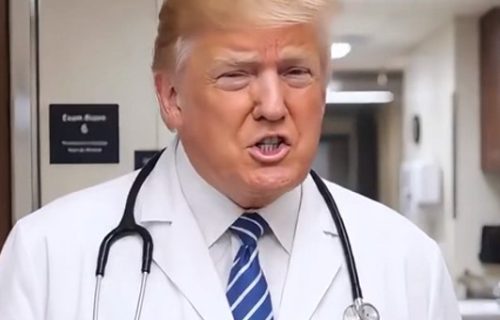 Bizarni video "doktora Trampa": Prikazao sebe kako leči slavne ličnosti od bolesti zvane "TDS"