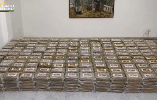 Zaplenjeno skoro 800 kilograma kokaina, na paketima zastava Srbije (VIDEO)