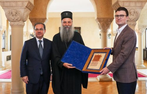 Porfirije sa predstavnicima Srpsko-američkog kongresa o zaštiti srpske baštine na KiM