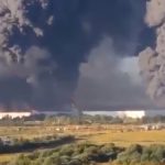 Ukrajinski dron ubio sedam radnika u logističkom centru: Izbio ogroman požar (VIDEO)