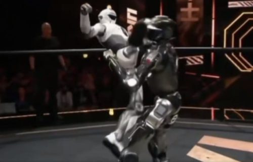 "Beli orao" otkinuo glavu rivalu: Na robotskom "MMA" turniru prštali udarci iz akcionih filmova (VIDEO)