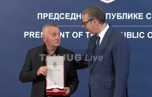 "Počivaj u miru Milovane, nećemo te zaboraviti": Vučić na dodeli odlikovanja starijem vodniku Jovanoviću