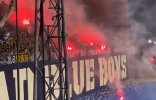 Totalni haos na aerodromu "Franjo Tuđman": Bed Blu Bojsi sačekali Torcidu, izbila masovna tuča (VIDEO)