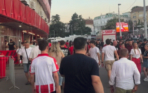 Crveno-bela invazija: Veliki broj navijača kreće se ka “Marakani” (VIDEO)