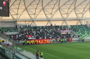 Zvezdin huk i van Beograda: Navijači napravili atmosferu pred duel sa Hapoelom