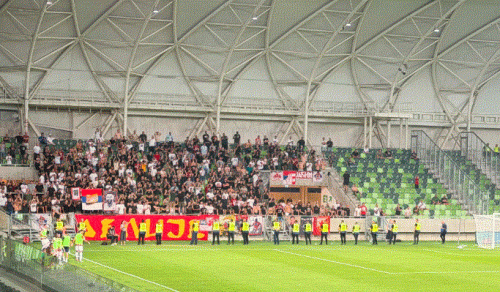 Delije razvile veliki transparent: Mnogo moćna poruka viđena na stadionu u Mađarskoj (FOTO)