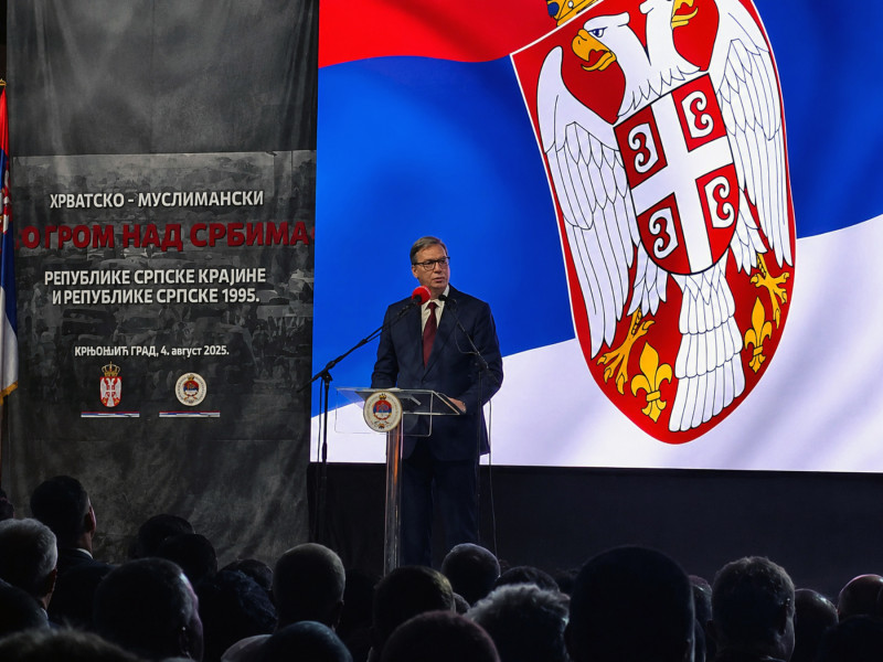 Vučić iz Mrkonjić Grada: Nikada više nigde neće biti Oluje, Srbija dovoljna snažna da zaštiti svoj narod
