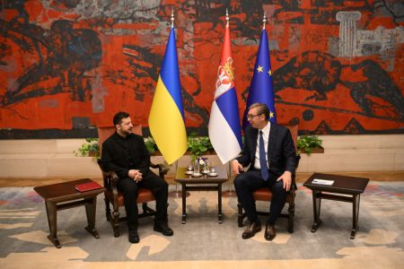 Vučić svečano dočekao Zelenskog ispred Palate Srbija: Počeo tet-a-tet sastanak dvojice lidera