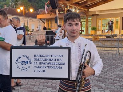 Mladen Krstić najbolji mladi trubač 65. Sabora u Guči