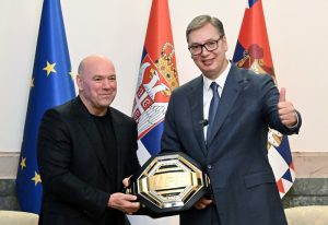 UFC spektakl obišao svet: Predsednik Vučić i Dejna Vajt prikupili 2,5 miliona pregleda i 104.000 lajkova