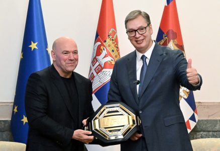 UFC spektakl obišao svet: Predsednik Vučić i Dejna Vajt prikupili 2,5 miliona pregleda i 104.000 lajkova