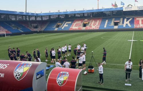 Objektiv.rs u Plzenju: Trening fudbalera Crvene zvezde pred utakmicu sa Viktorijom (VIDEO)