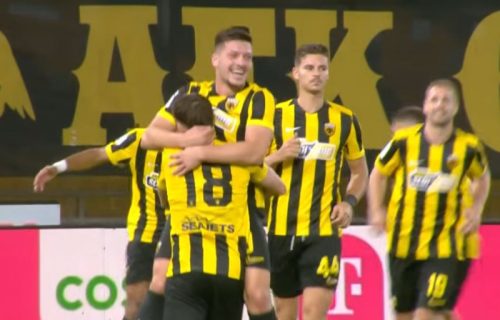 Šou Luke Jovića u Grčkoj: Srpski reprezentativac dvostruki strelac u pobedi AEK-a (VIDEO)
