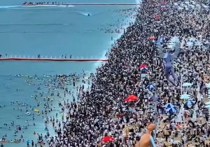 Srećno onima koju ovde letuju: Na plaži dugoj 1,8 km se upakuje i do 200.000 ljudi, snimci za nevericu