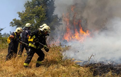 Veliki požar na planini Goč: Gori borova šuma na vrhu Ljukten