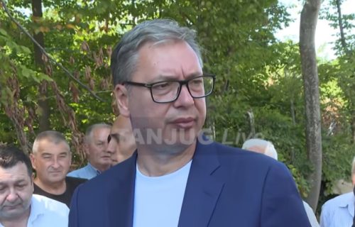 Vučić obilazi radove na putu Kaona-Luke u opštini Lučani