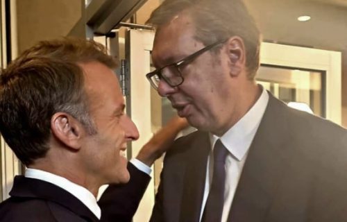 "Kad između dva sastanka bukvalno naletite na prijatelja": Vučić se sastao sa Makronom u Njujorku