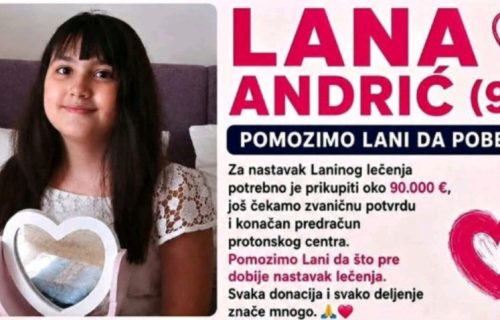 Pomozimo maloj Lani (9) da nastavi svoju borbu: Boluje od agresivnog tumora, pomoć je potrebna što pre