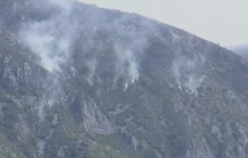 Nastavlja se borba sa vatrom na Suvoj planini: Požar se spušta ka podnožju