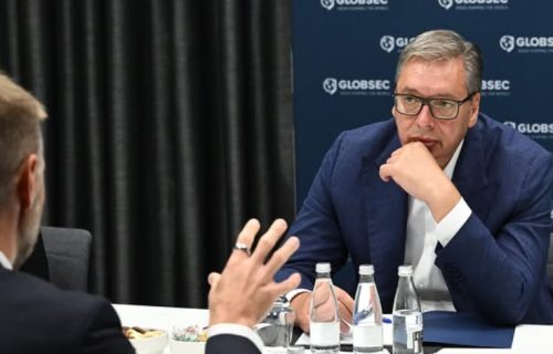 Vučić: "Dobar razgovor sa predsednikom GLOBSEC-a Vašom o promenama u Evropi i svetu" (FOTO)
