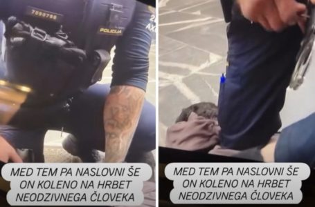 (VIDEO) “Umreću, ne mogu da dišem”: Uznemirujući snimak brutalne policijske akcije u Ljubljani