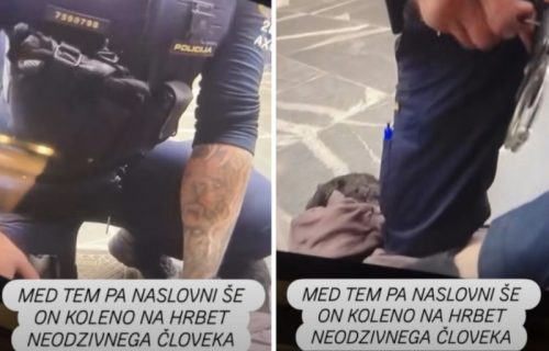 (VIDEO) "Umreću, ne mogu da dišem": Uznemirujući snimak brutalne policijske akcije u Ljubljani