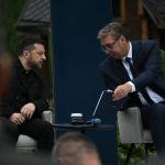 Vućić se sastao sa predsednikom Ukrajine Zelenskim u Huti