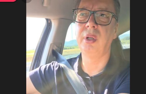 (UŽIVO) Vučić na Tiktoku: Predsednik se vozi novom obilaznicom oko Kragujevca
