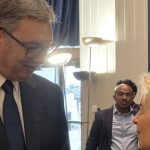 Vučić sa Fon der Lajen: "Verujem da će Srbija ubrzati svoj put ka EU" (FOTO)