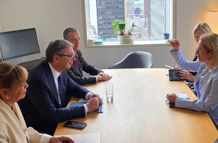 Vučić: “Otvoren razgovor sa Kajom Kalas o odnosima Srbije i EU i prilikama u regionu” (FOTO)