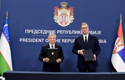 Srbija i Uzbekistan potpisali izjavu o strateškom partnerstvu i 20 sporazuma: Vučić odlikovao Mirzijojeva